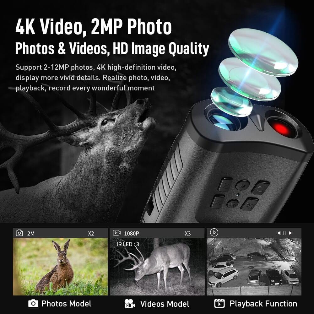 APEXEL 4K HD Digitale Nattkikkerter med Kreativ Ugledesign