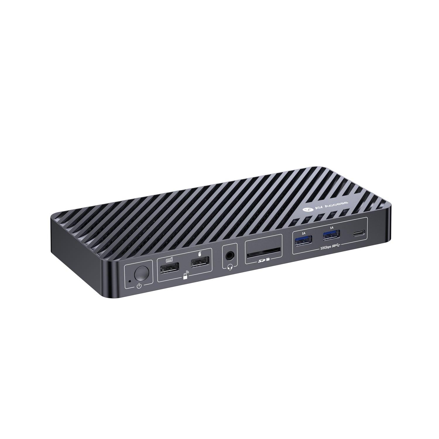 AV Access KD-S03 1 til 12 USB-C Dokkingstasjon med trippel skjerm 2xDP 1xHDMI 4K60Hz 2K 144Hz