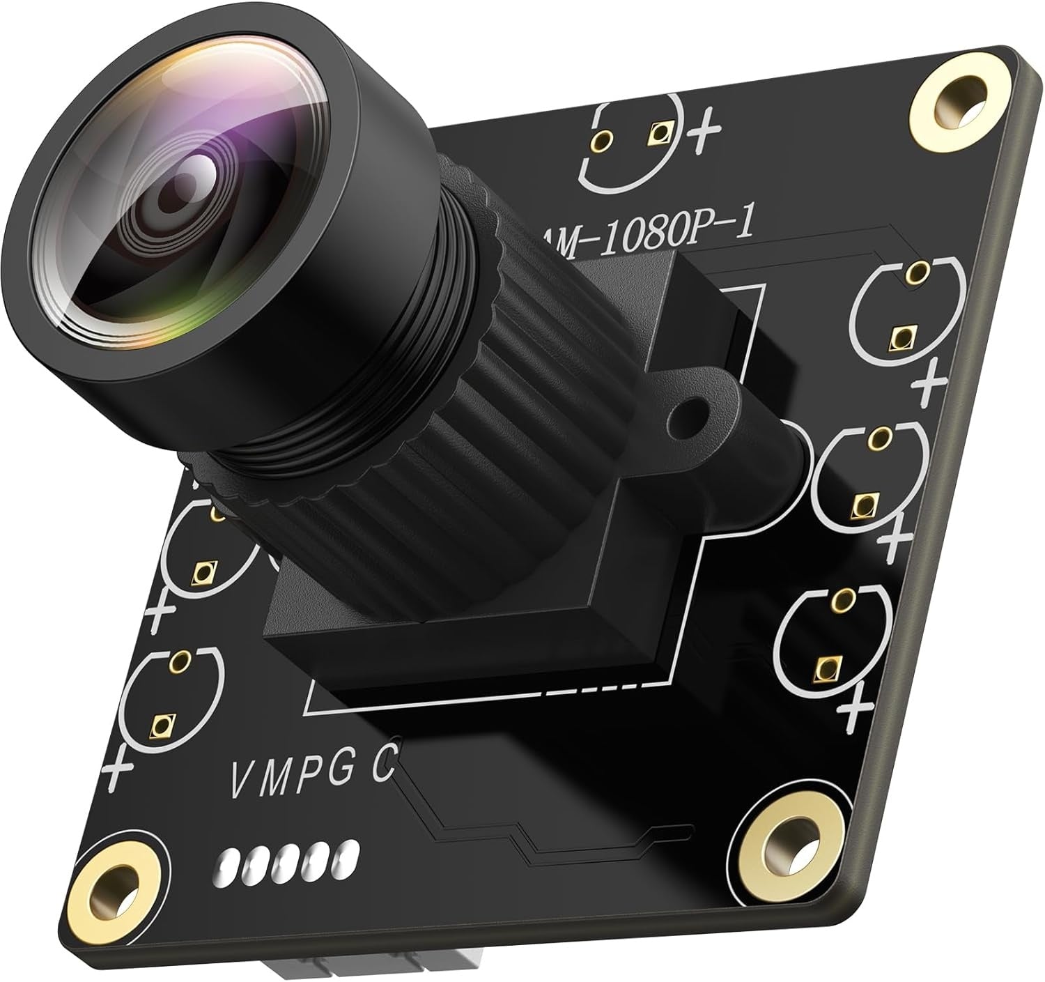 USB 2.0 Kameramodul 1080p med 130° vidvinkel for PC, Raspberry Pi, Jetson Nano og SBC