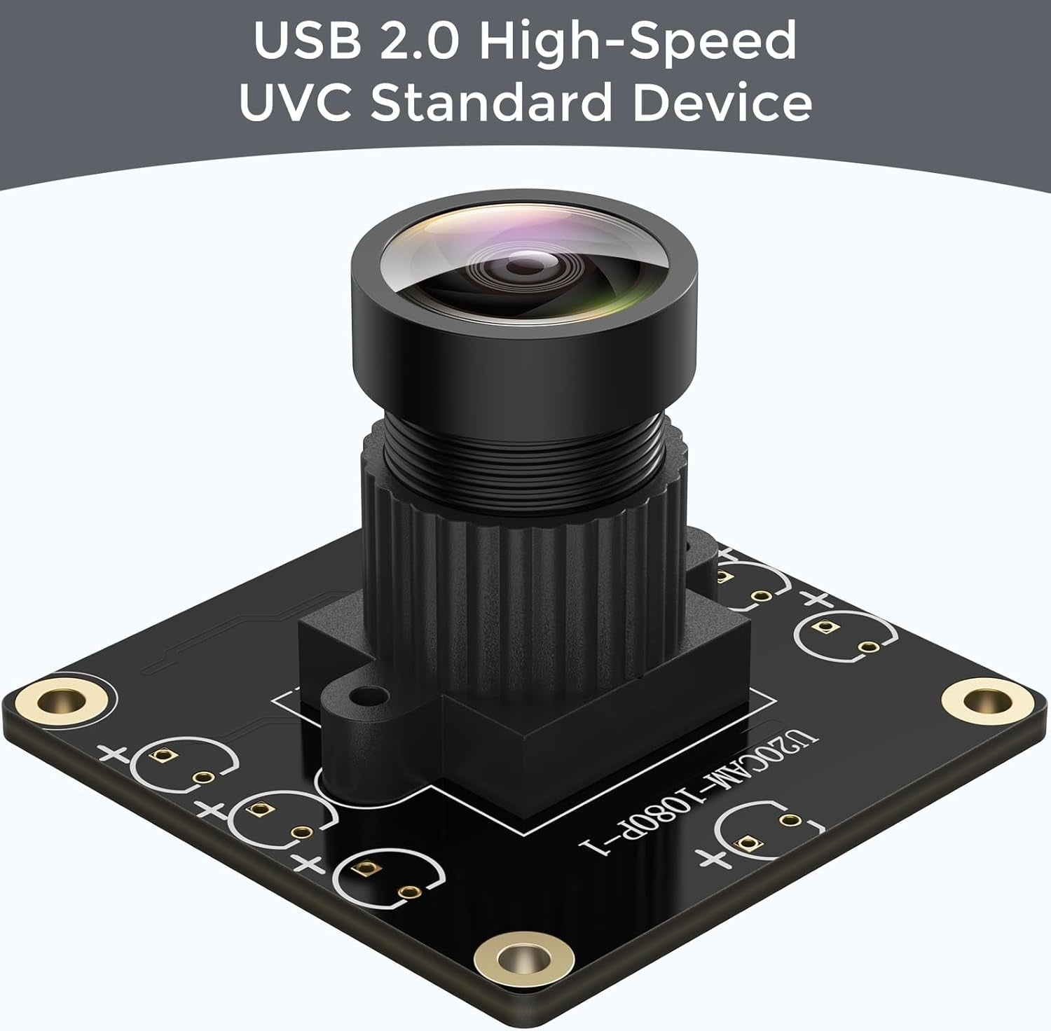 USB 2.0 Kameramodul 1080p med 130° vidvinkel for PC, Raspberry Pi, Jetson Nano og SBC