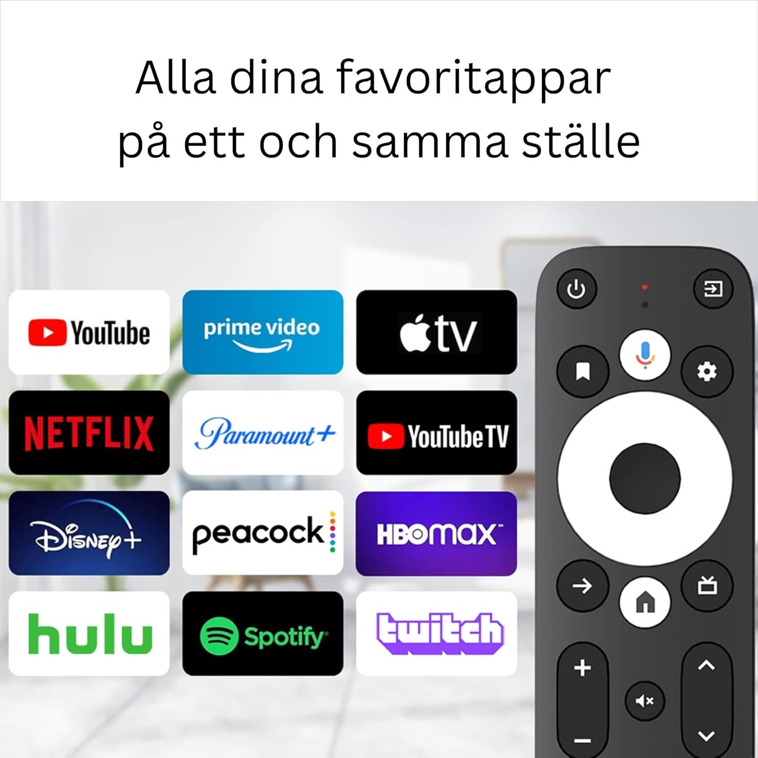 Google Sertifisert TV-stick 4K HDR Android TV 14 WiFi Play Store-støtte for Netflix, YouTube, Disney+