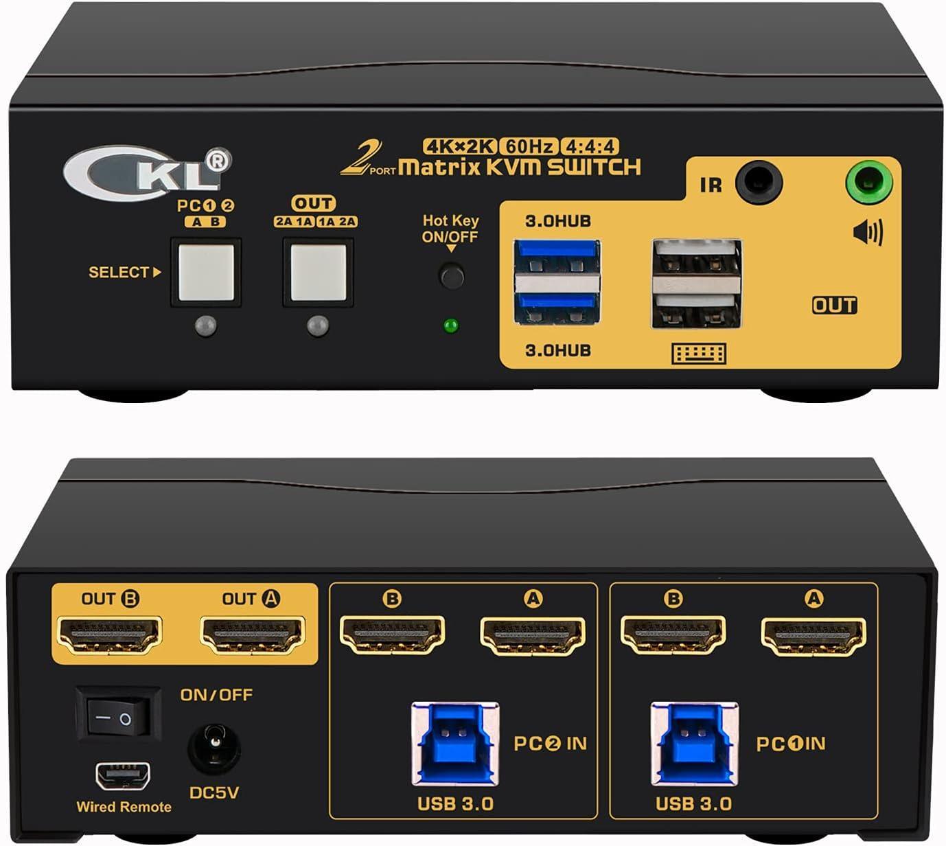 2x2 hdmi kvm switch