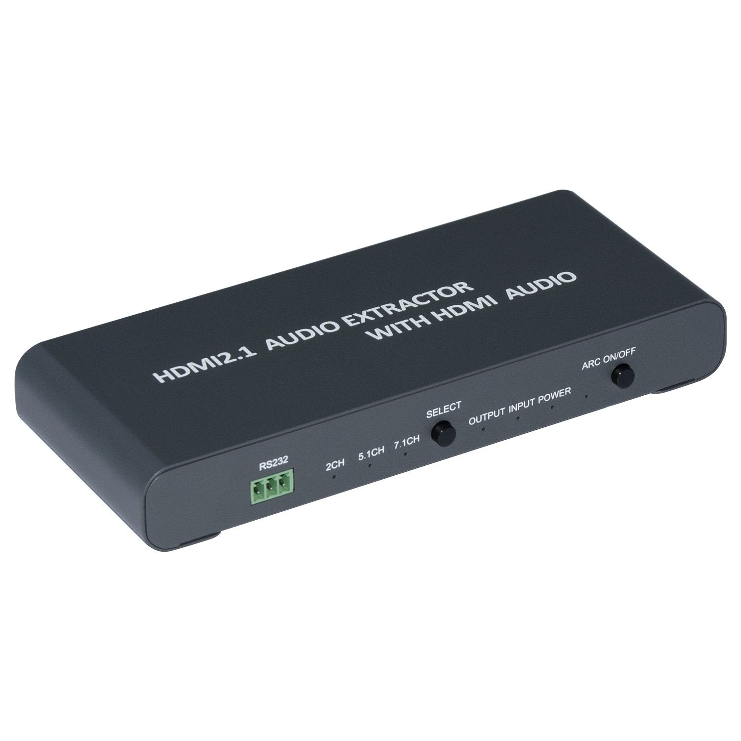 NÖRDIC 1 til 2 HDMI 2.1 extractor med HDMI Audio SPDIF Stereo Dolby Atmos, DTS Master