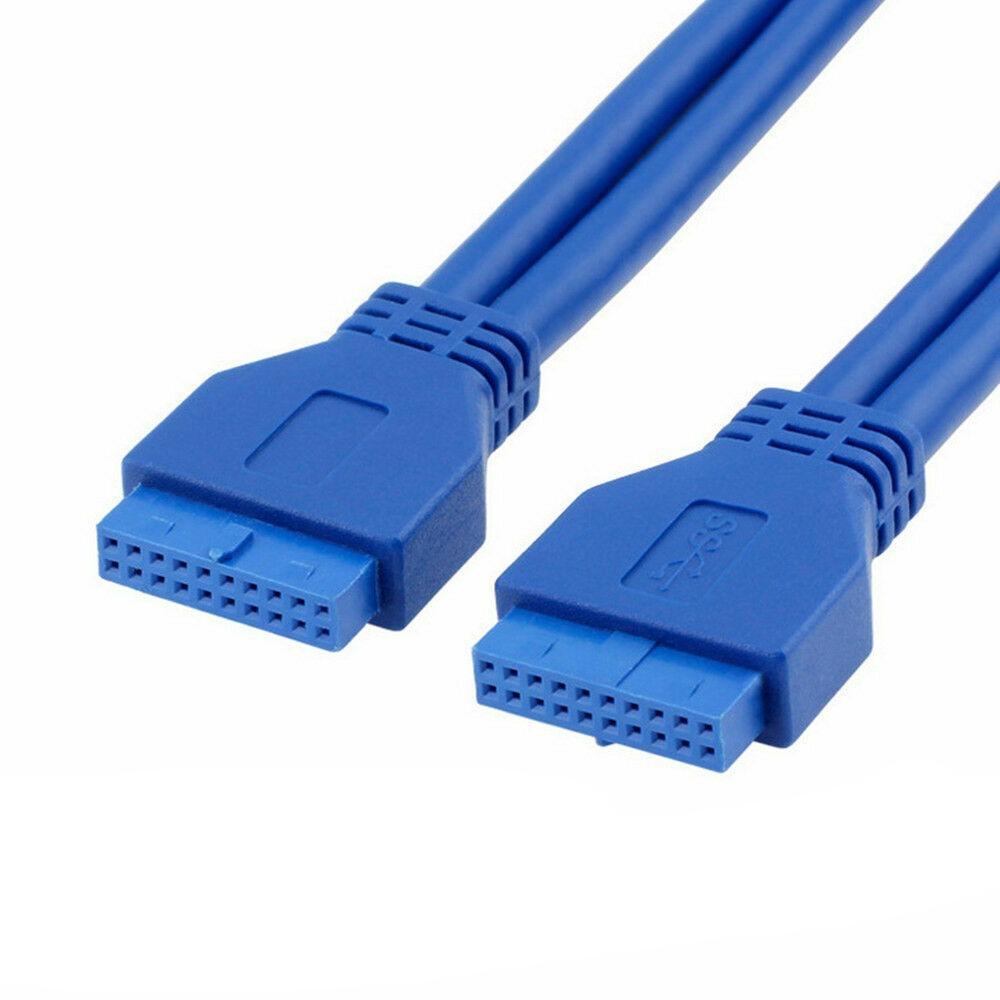 NÖRDIC 20 pins USB 3.0 header forlengelseskabel hunn til hunn 25 cm