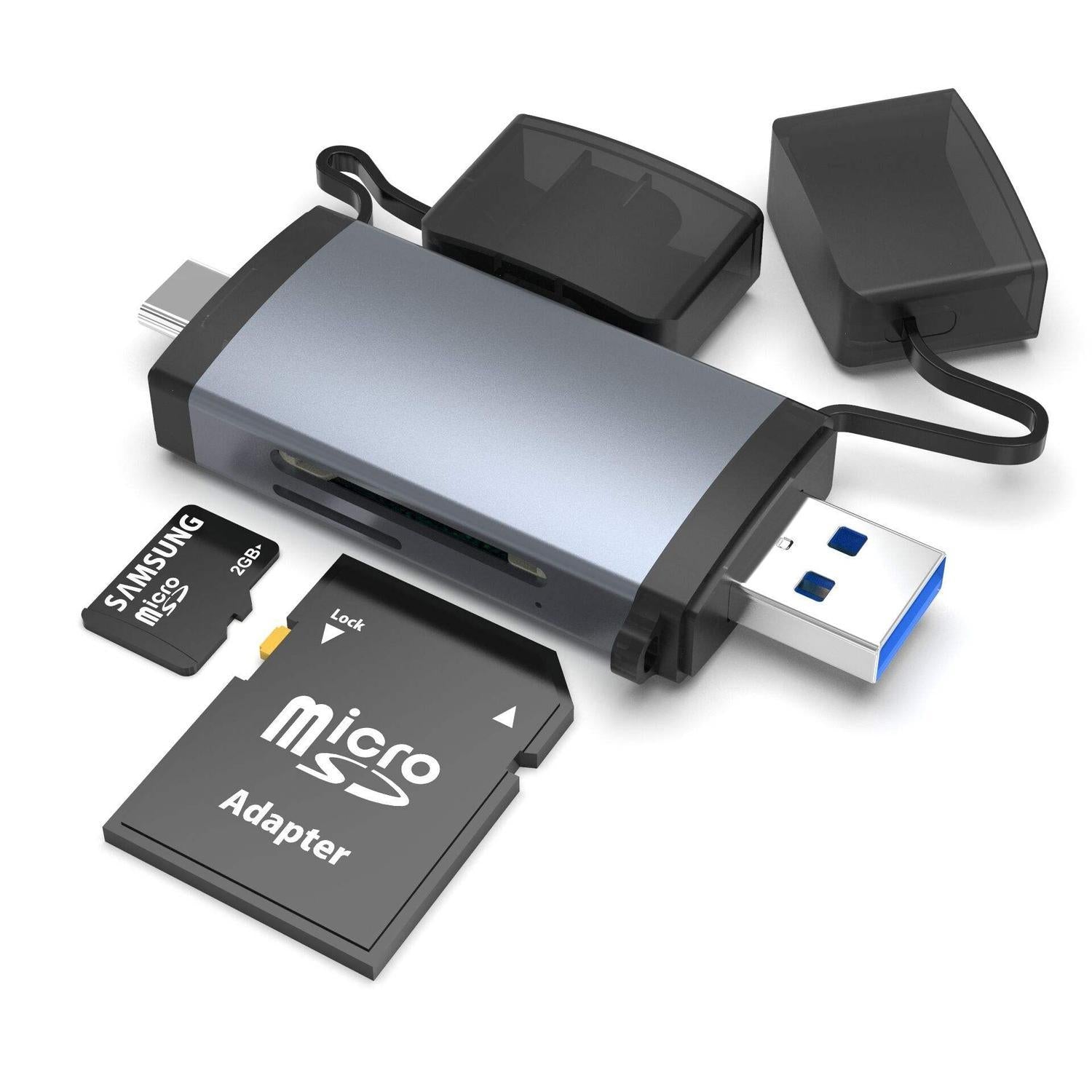 NÖRDIC USB 3.0 kortleser 2 spor SD, MicroSD UHS-I