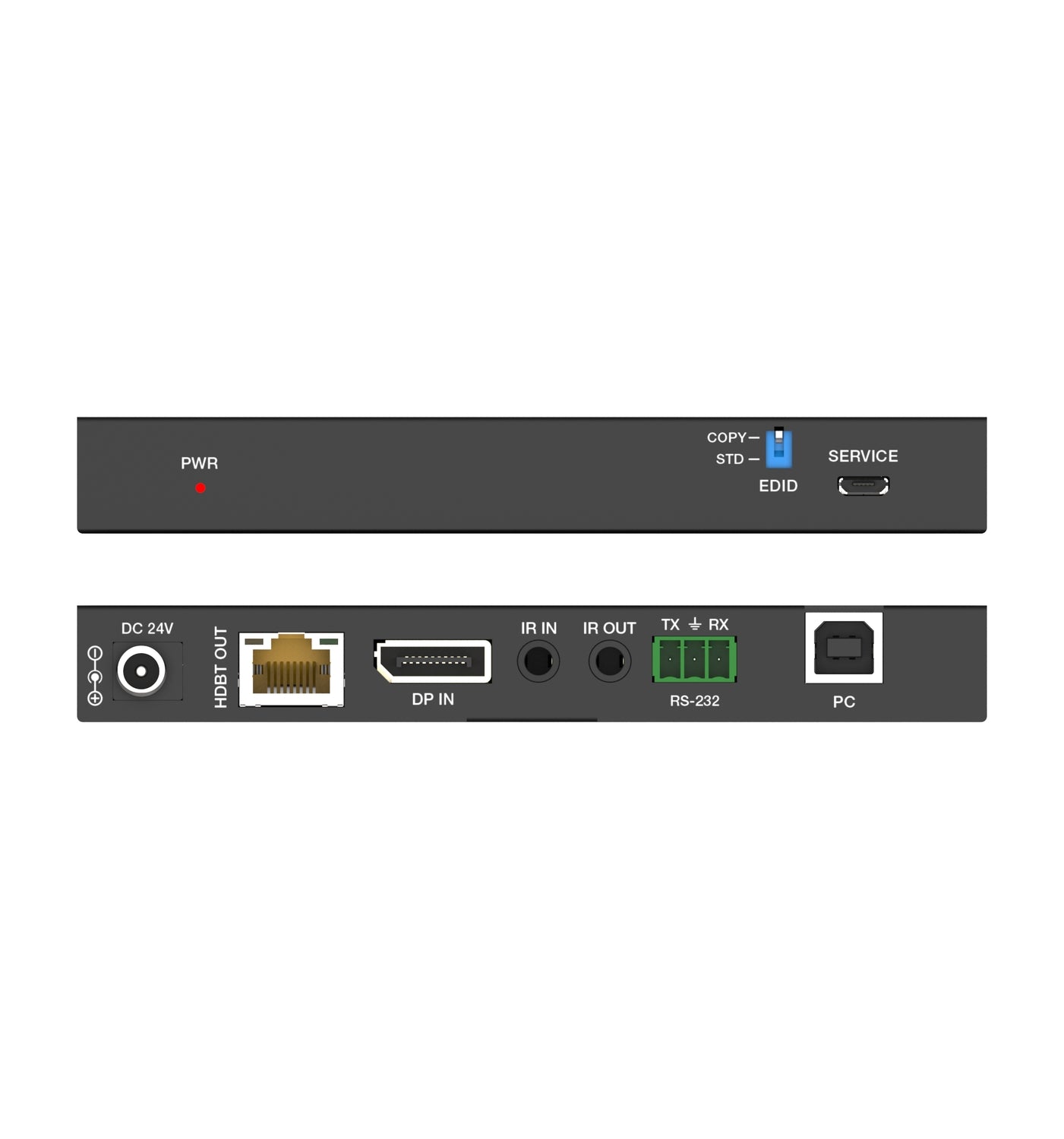 NÖRDIC 4K60 HDBaseT Displayport KVM Forlenger 150m