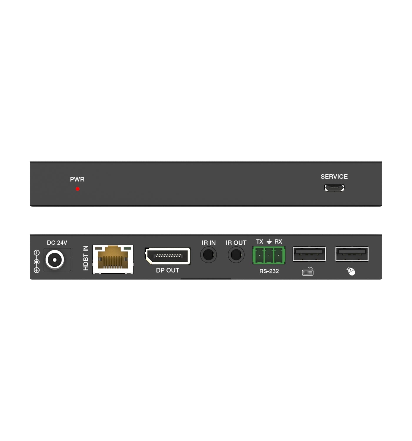 NÖRDIC 4K60 HDBaseT Displayport KVM Forlenger 150m