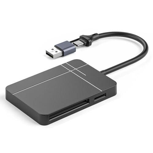 NÖRDIC USB-A 3.1, USB-C-kortleser 4 spor CF, SD 4.0, MicroSD 4.0, MS UHS-II
