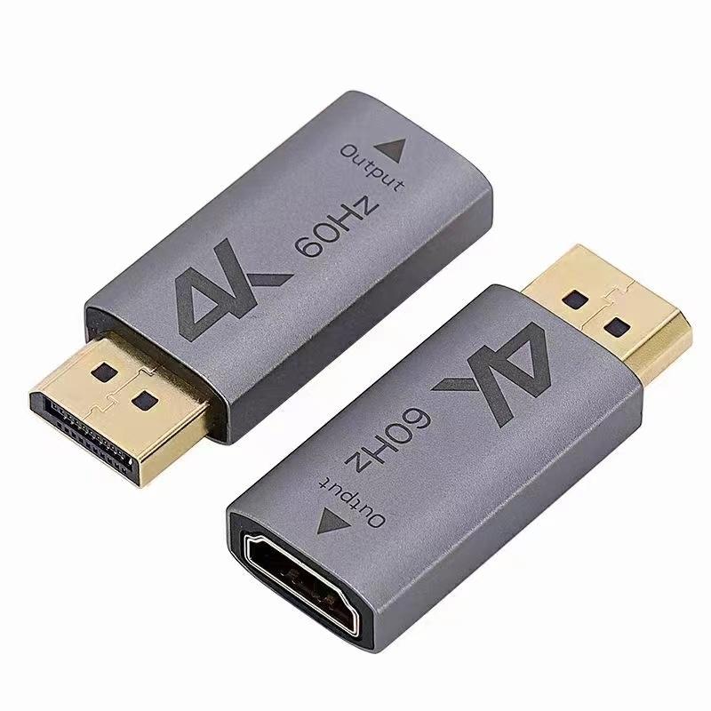 NÖRDIC Aktiv adapter Displayport1.2 hann til HDMI1.4b hunn 4K 60Hz Eyefinity svart