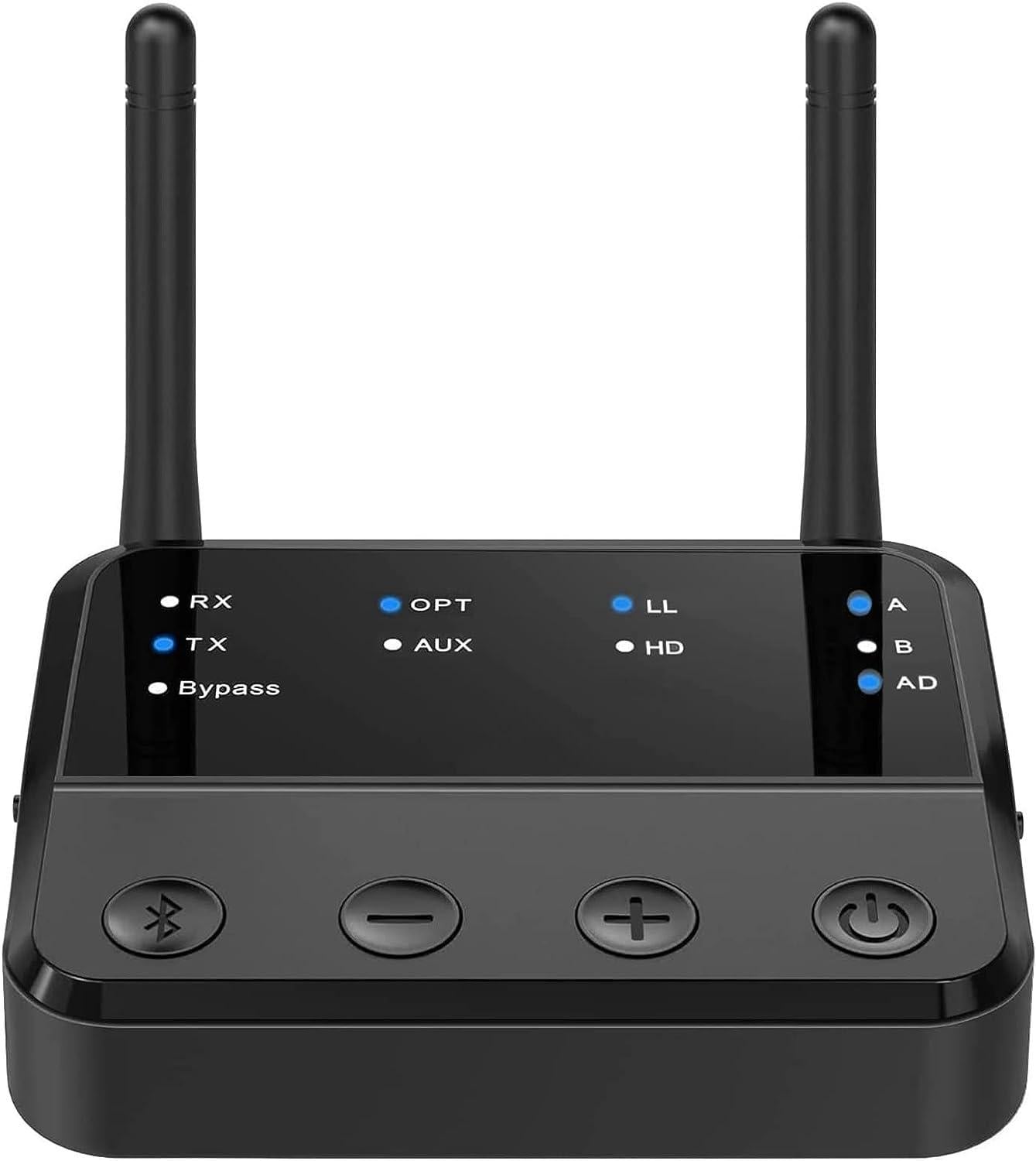 NÖRDIC Bluetooth 5.2 trådløs sender dual link mottaker DAC Qualcomm aptXLL aptX HD 3,5 mm AUX RCA optisk