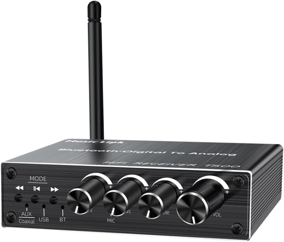 NÖRDIC Bluetooth 5.3 Audio Mottaker DAC Konverter USB Minne 3.5MM AUX RCA Coaxial