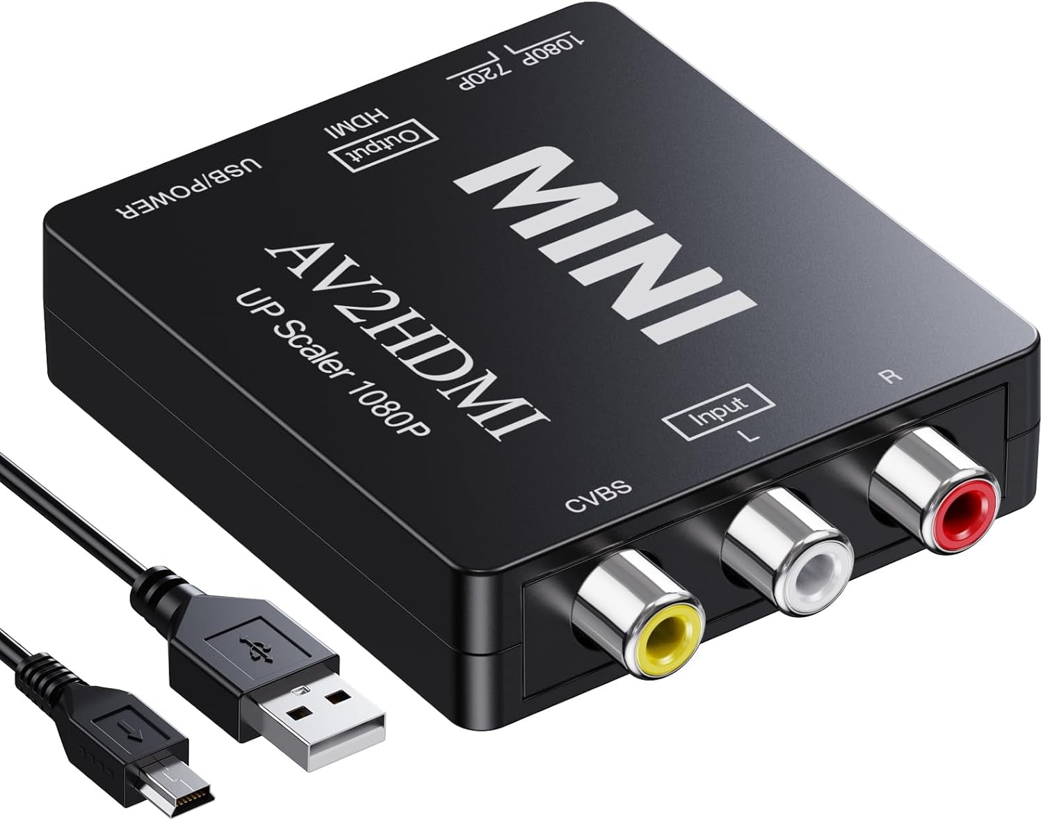 NÖRDIC Composite Video av HDMI-adapteren 3xrca og CVBS Converter 1080p i 60hz Pal og NTSC