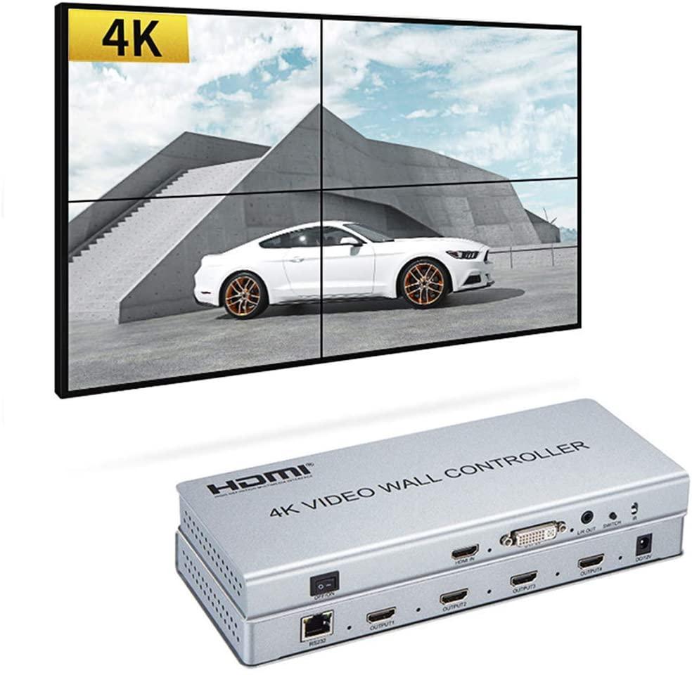 NÖRDIC HDMI 4K30Hz Multi Viewer 2x2, 1x2 og 1x4 innganger HDMI / DVI-utgang 4xHDMI