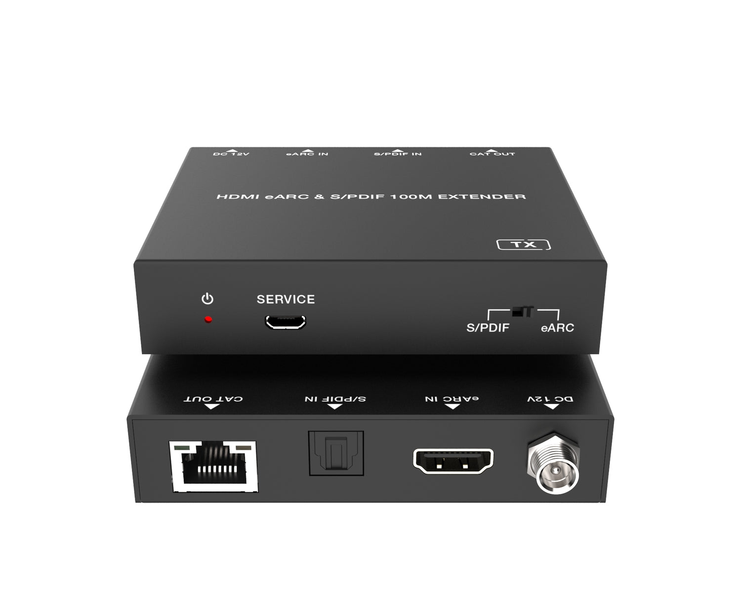 NÖRDIC HDMI eARC SPDIF lydforlenger over CAT6-kabel 100 m