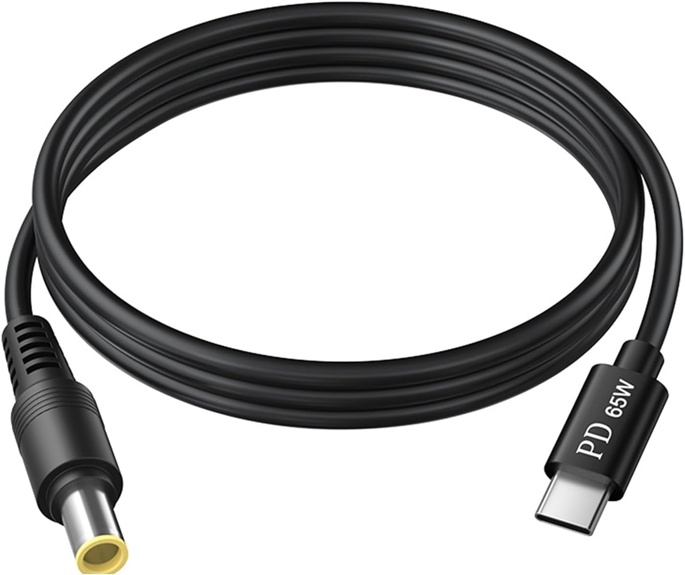 NÖRDIC Ladekabel for bærbar PC USB-C til DC 5,5x2,5 mm 65 W PD 1,5 m