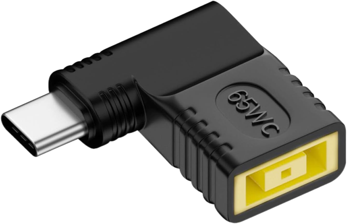 NÖRDIC Vinklet Lenovo Square Yellow til USB-C-adapter