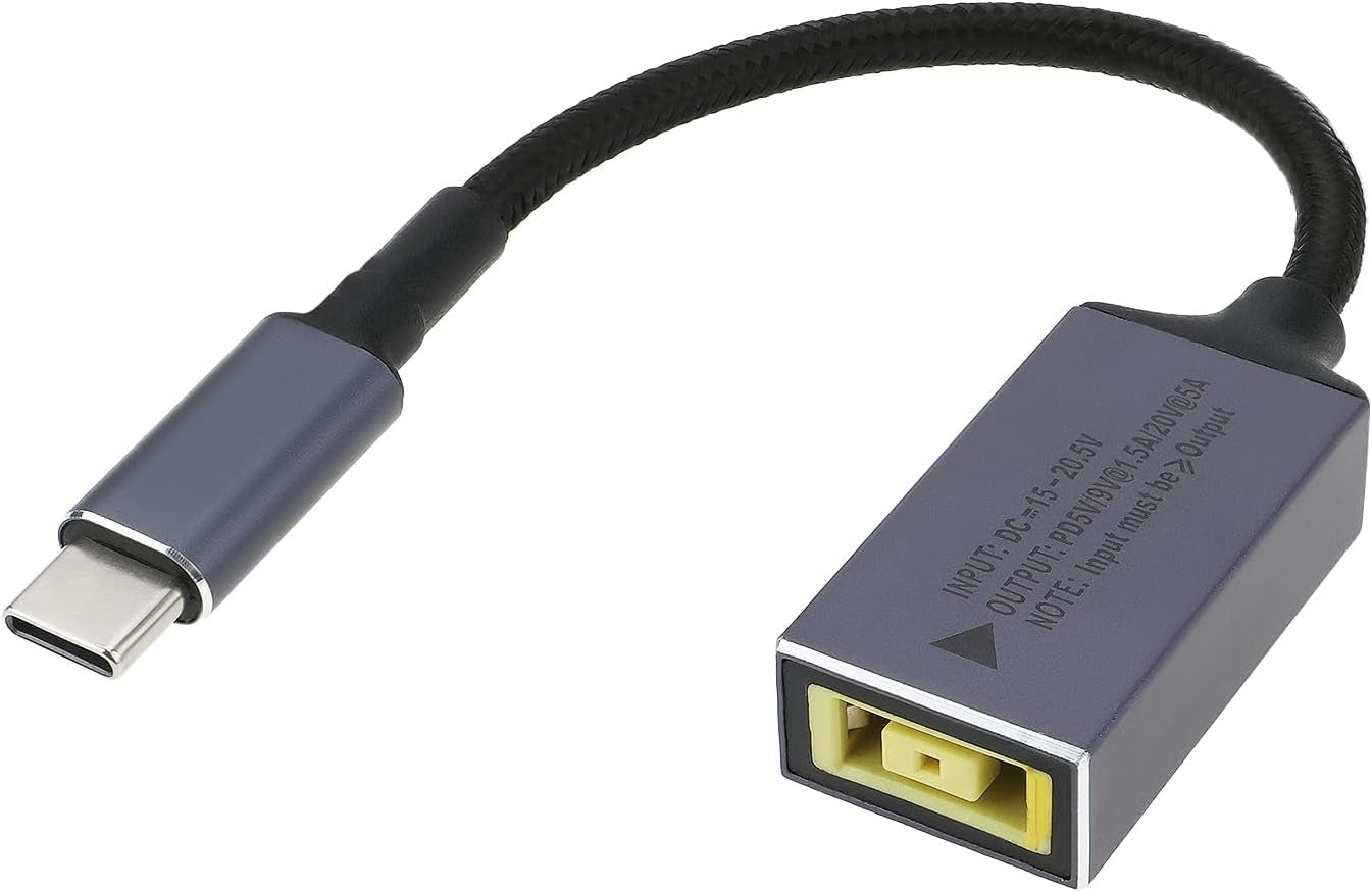 NÖRDIC Lenovo Square Yellow til USB-C-adapter 17 cm