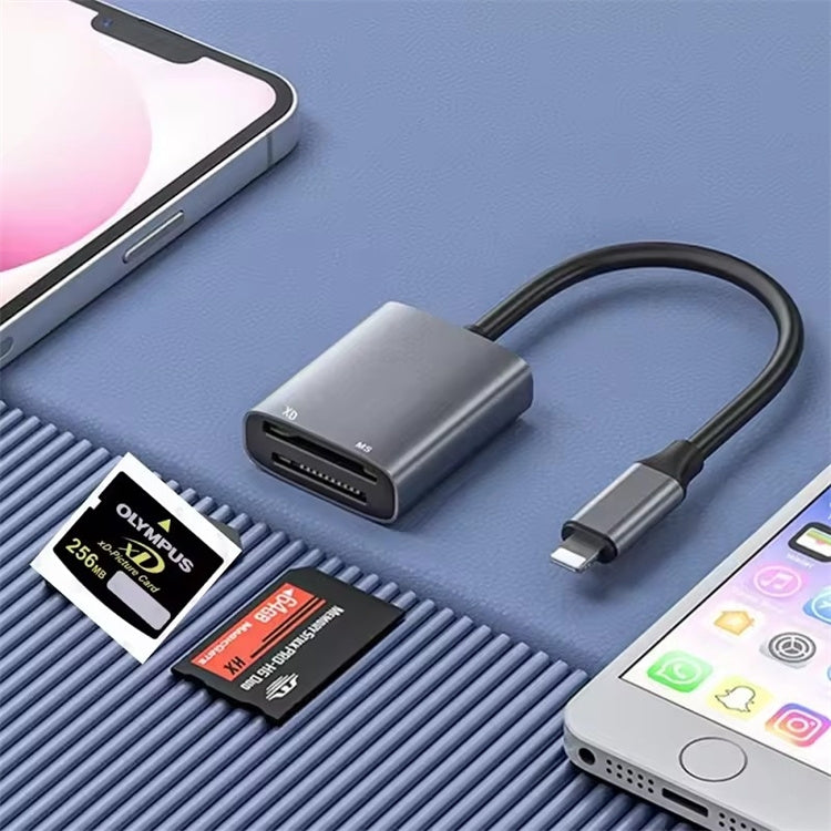 NÖRDIC Lightning-kortleser med 2 spor MS, xD UHS-I