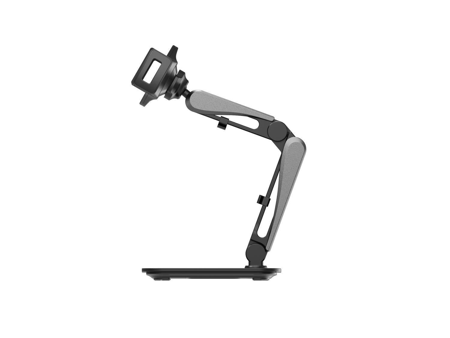 NÖRDIC Mobil- og nettbrettholder vippbar og roterbar 360 grader høykvalitets tung base