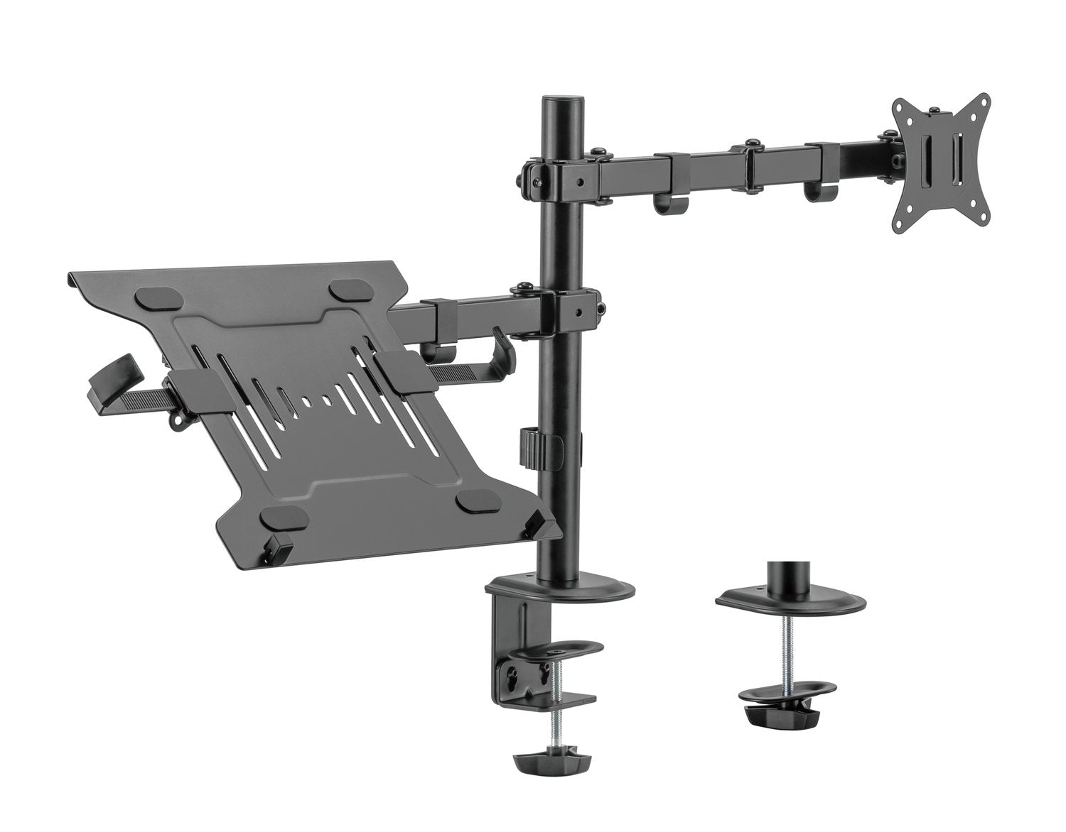 NÖRDIC Skjermarm og bærbar PC-holder for 17–32" skjerm, 9 kg, bærbar 10–15,6" feste