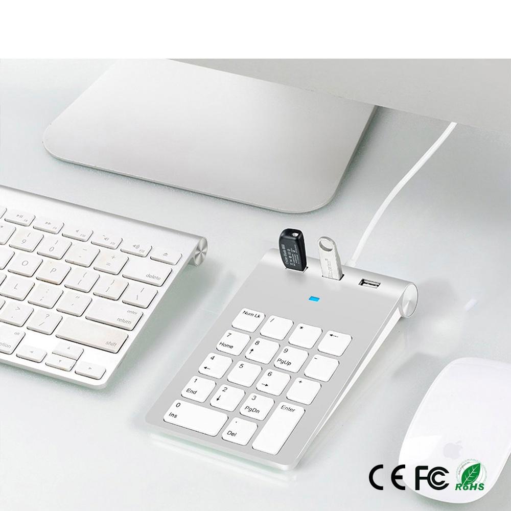 NÖRDIC USB-tastatur og 3xUSB Hub 18 taster