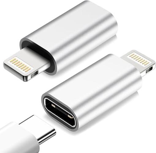 NÖRDIC USBC C Kvinne til Lightning Ha (ikke MFI) Adapter Sølv