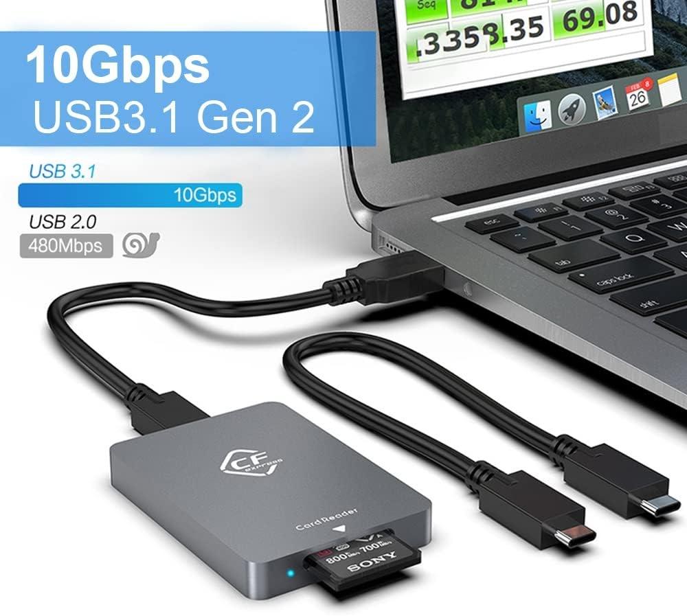 NÖRDIC USB-A&USB-C 3.2 10 Gbps kortleser CFexpress A