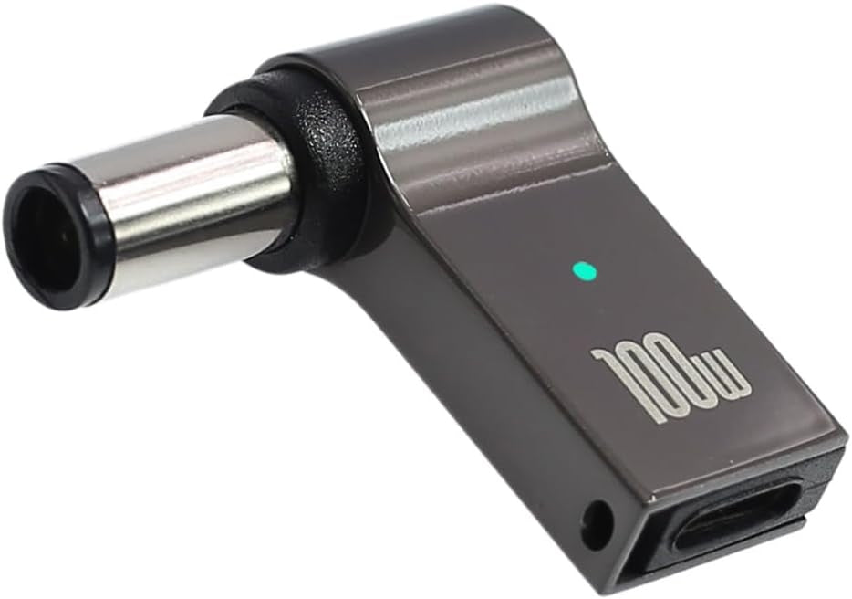 NÖRDIC USB-C til laptop-ladeadapter, USB-C til DC-kontakt, 100W PD, DC 7,4×5,0mm for HP