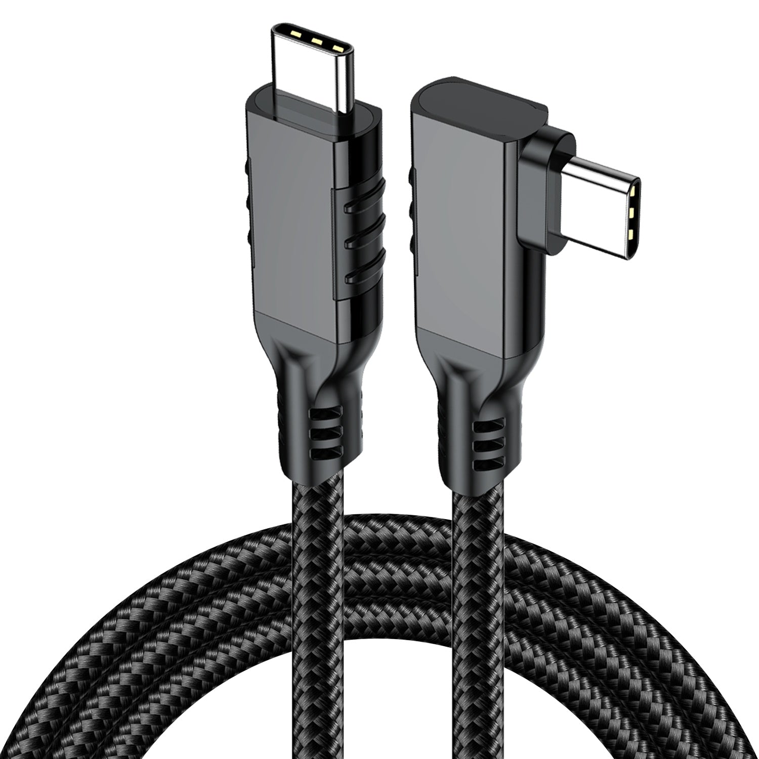 NÖRDIC VR Link kabel 5m USB3.2 Gen1 USB-C til C 20Gbps 100W 4K60Hz rask lading Quest 2 Super Speed USB Link-kabel Svart
