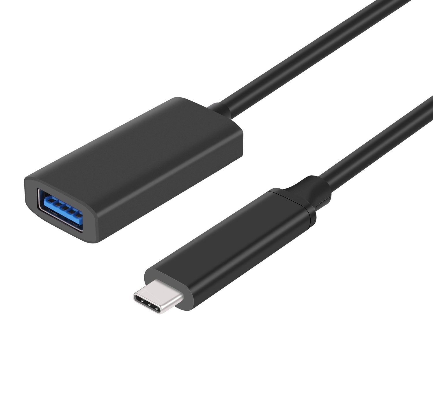 NÖRDIC aktiv 5m USB 3.2 Gen 2 SuperSpeed 10 Gbps Forlengelseskabel USB-C hann til USB-A hunn