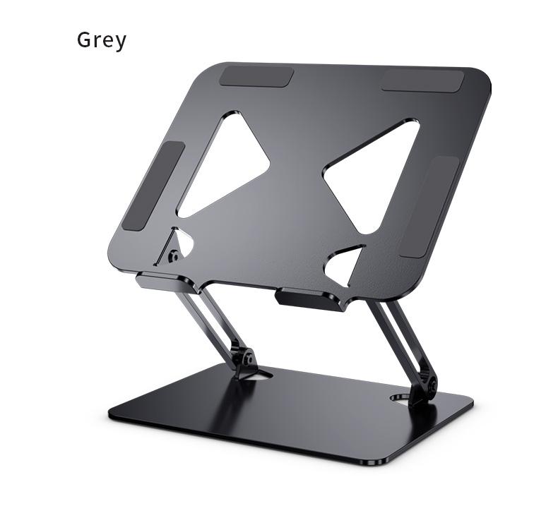 NÖRDIC bærbar stativ for opp til 17" justerbar høyde for bærbar PC-stativ, mørk grå