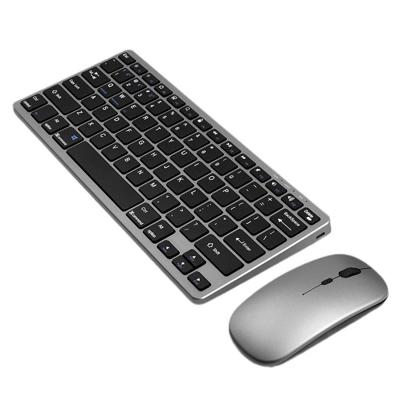 NÖRDIC trådløs Bluetooth og 2.4G mus og tastatursett amerikansk layout
