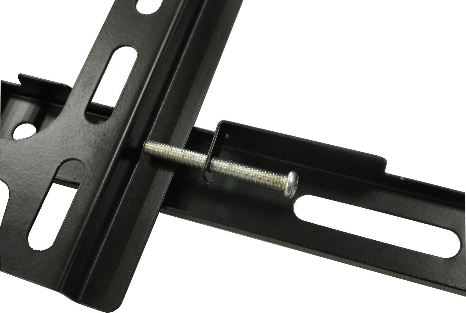 NÖRDIC veggfeste for skjerm/TV, 23"-49", fast/fast, maks 30 kg, VESA-kompatibel opptil 300x300, svart