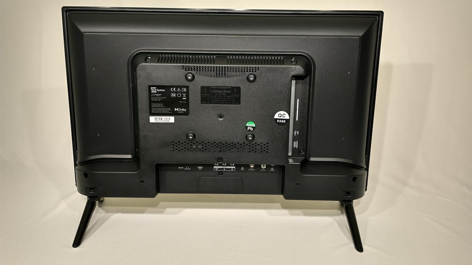 PALCO 24 tommer HD TV 12V DC 100-240V for båt campingvogn bobil DVB-T2 DVB-S2 VESA 100x100 PALCO 24LX1