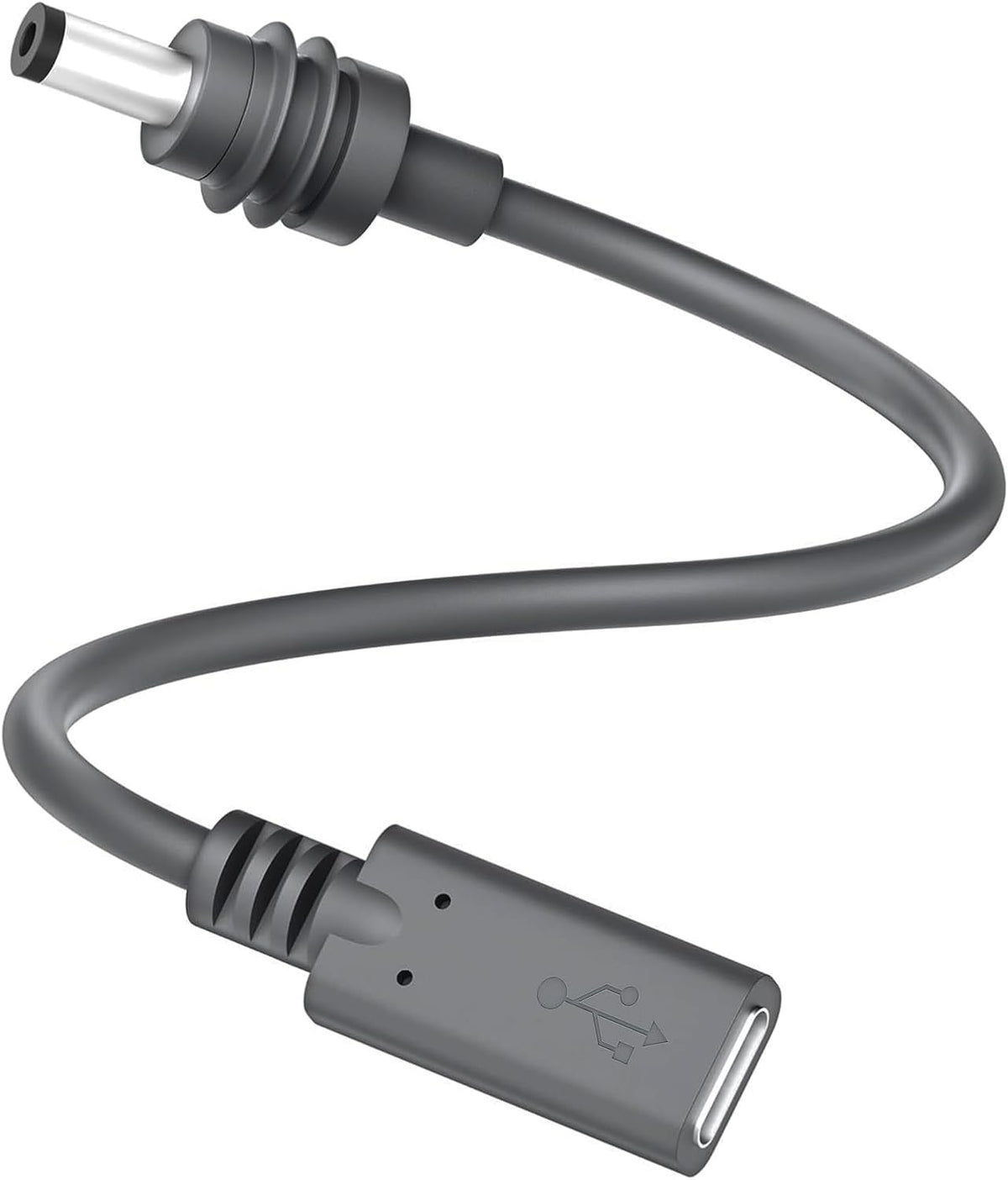 Starlink Mini DC 5,5×2,1mm hann til USB-C hunn 20cm, vanntett, 60W PD-smartbrikke