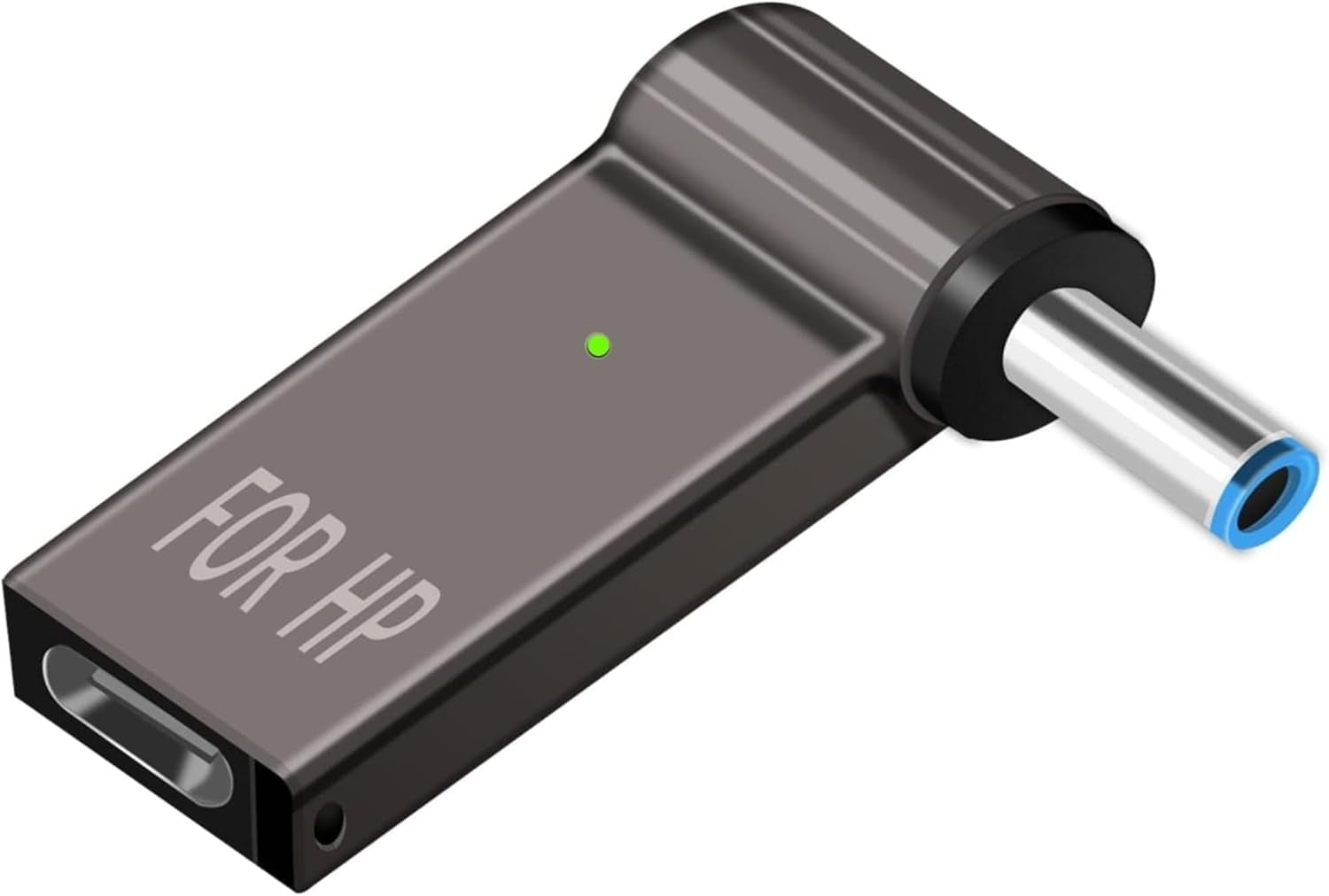 NÖRDIC USB-C til Laptoplader-adapter, USB-C til DC-plugg, 100W PD, DC 4,5× 3,0mm for HP