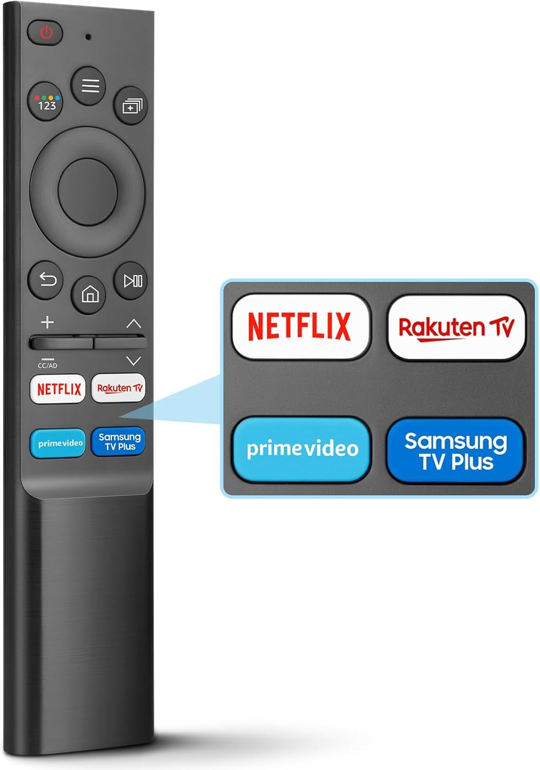 Universell Smart TV-fjernkontroll for Samsung, kompatibel med originale Samsung-modeller