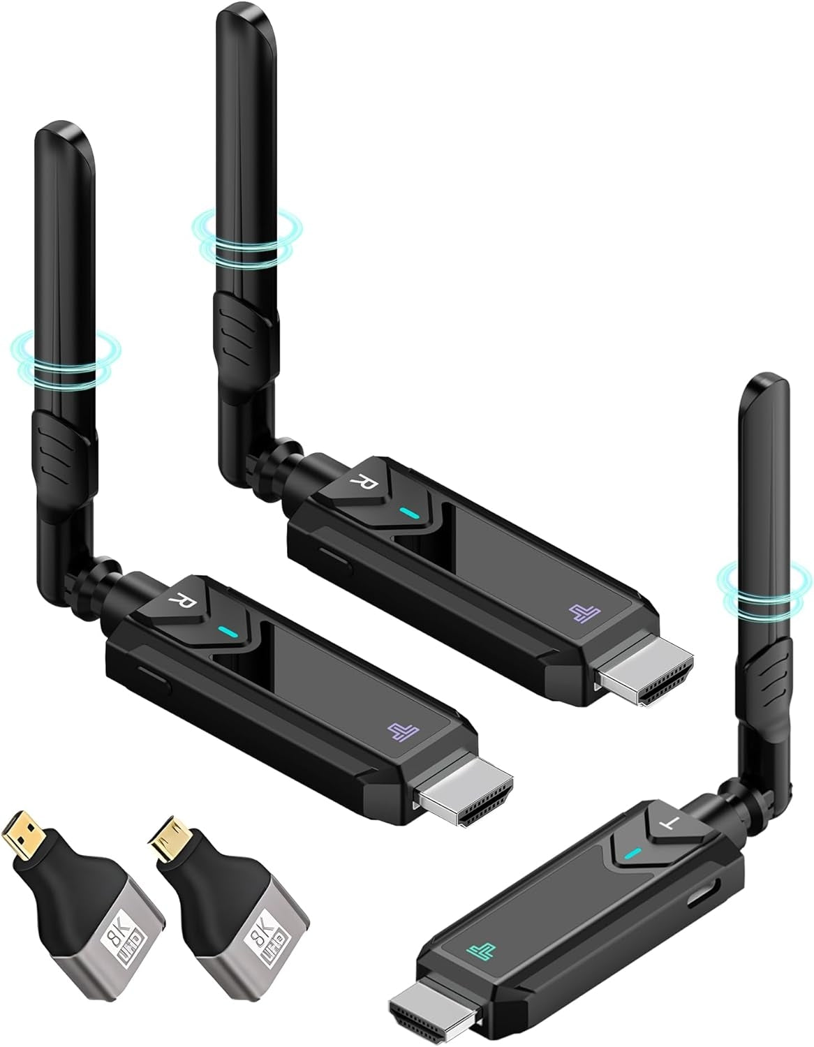Trådløs HDMI-sender/mottaker 1 til 2, 1080P 60Hz 400 m