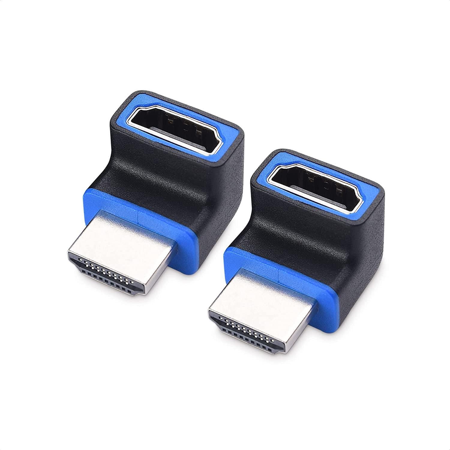 Cable Matters vinklet HDMI-adapter 8K60Hz 4K120Hz HDR 2-pack