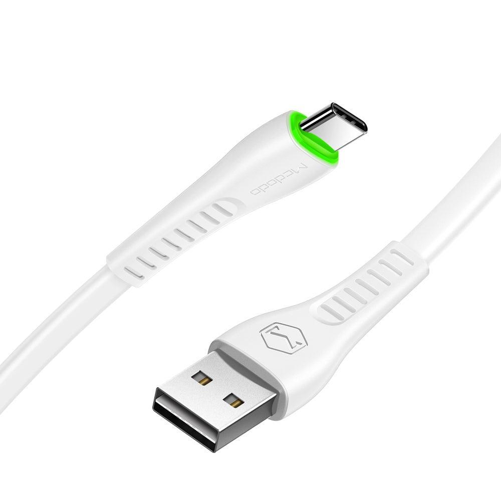 McDodo CA-6432 USB C til en 1,8m 3a QC3.0 lading og synkronisering med LED