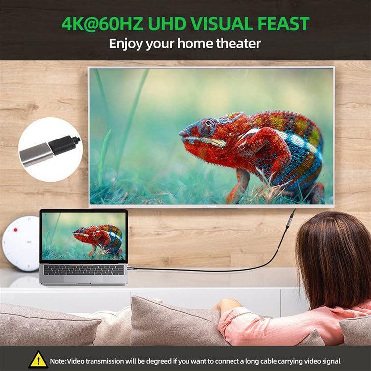 NÖRDIC 3m USB3.2 SuperSpeed USB 5Gbps USB-C til C skjøtekabel med strømforsyning 60W og 4K60Hz video