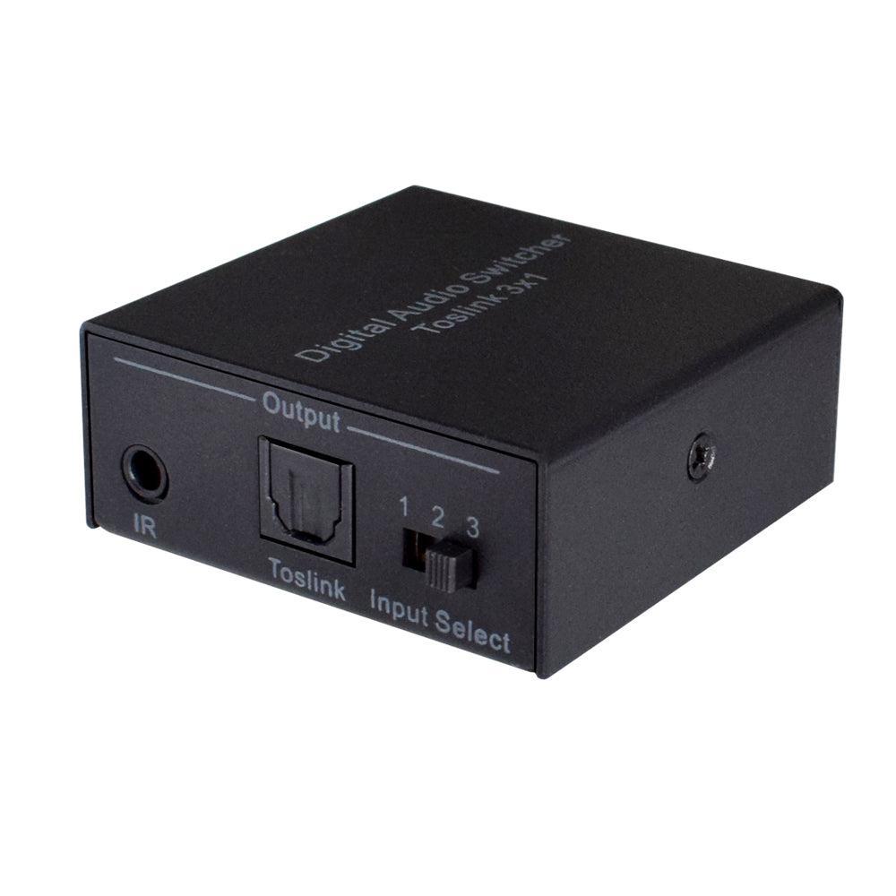 NÖRDIC 3 til 1 optisk bryter SPDIF med IR-kontroll