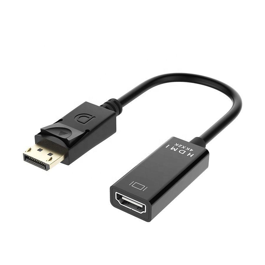 NÖRDIC Adapter DisplayPort 1.2 Mann til HDMI Hona 4K 30Hz Svart