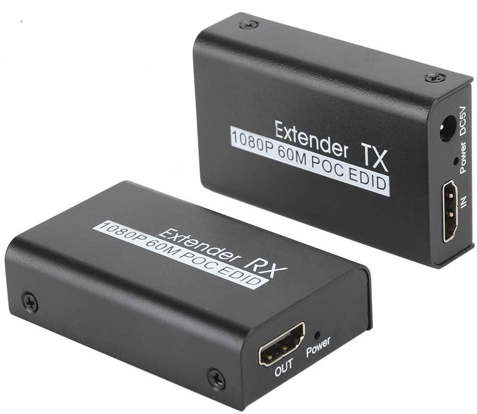 NÖRDIC HDMI CAT6 Extension 60m 1080p 60Hz HD Edid Funksjon HDMI Extension Plug & Play