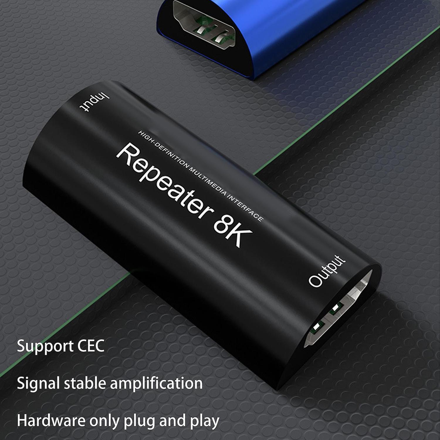 NÖRDIC HDMI extender 8K60Hz signalforsterker opp til 25m HDMI Signal Booster