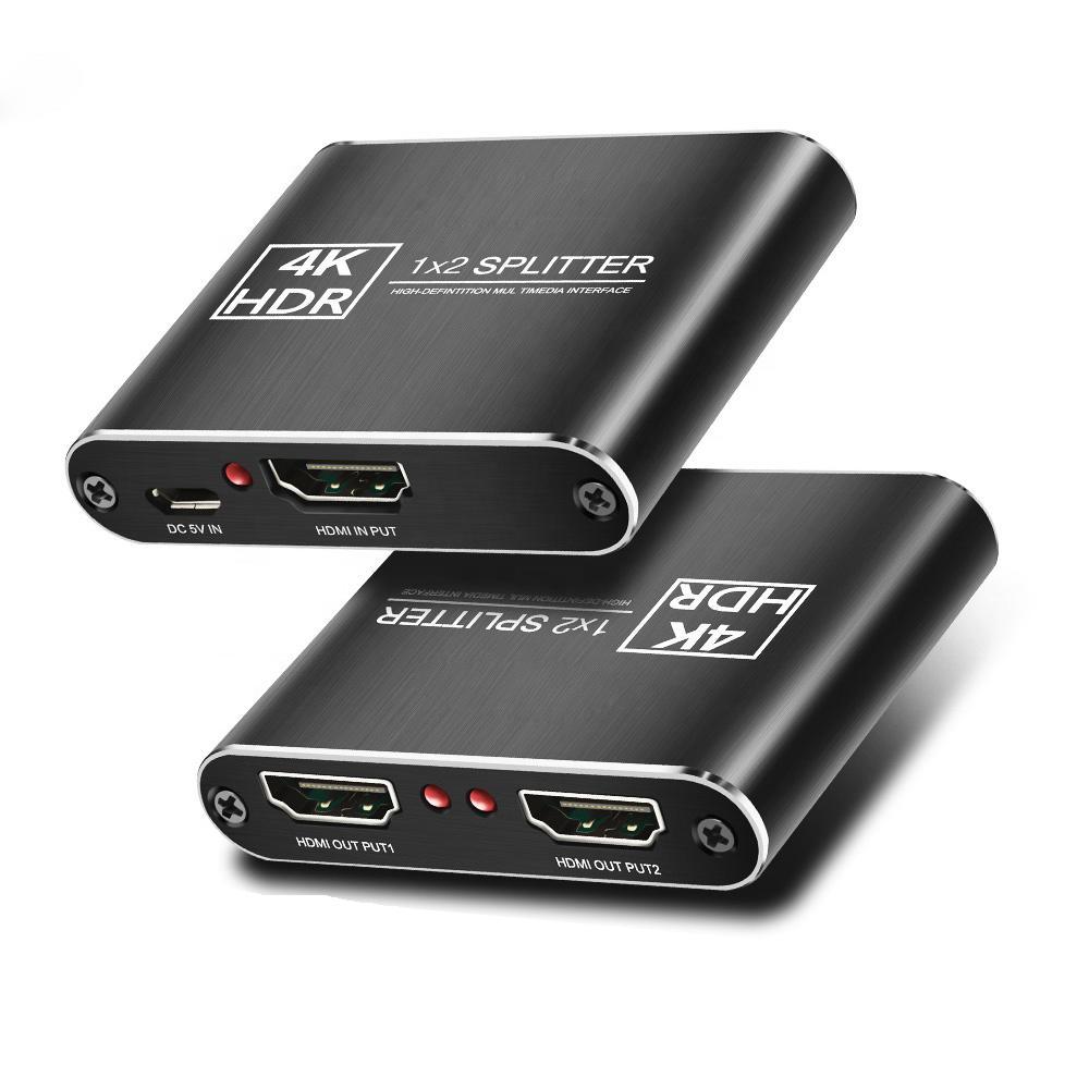NÖRDIC Splitter 1 til 2 HDMI 4K30Hz 3D Metal