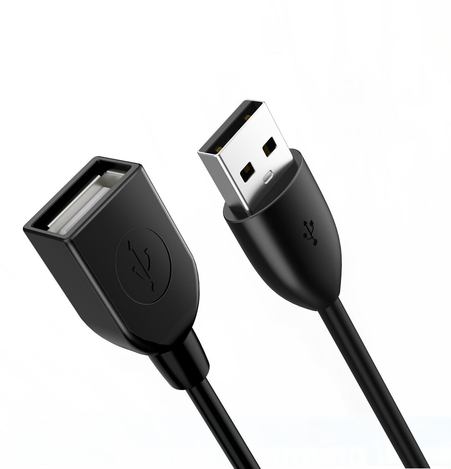 NÖRDIC USB 2.0 Extension Cable USB En mann til USB en hone 2m 480mbps