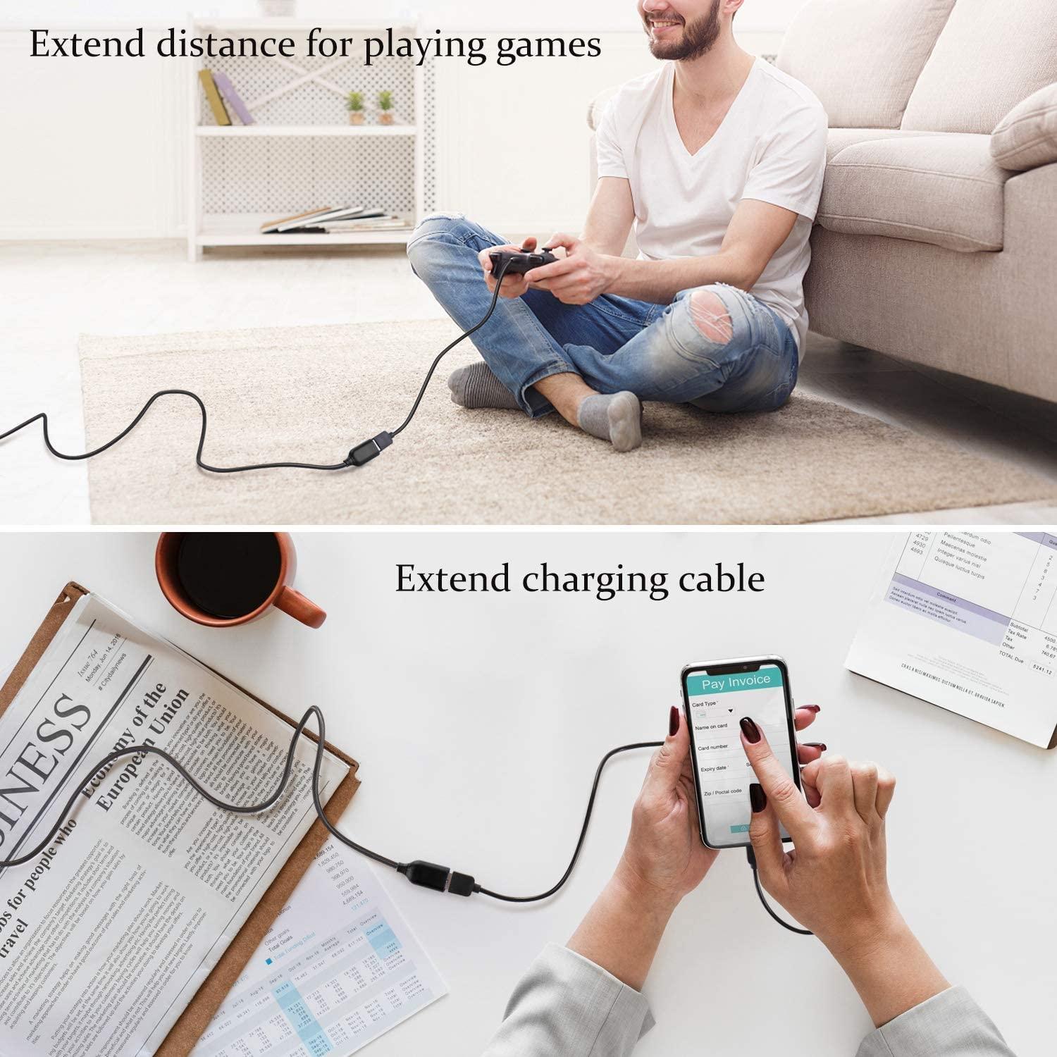 NÖRDIC USB 2.0 Extension Cable USB En mann til USB en hone 2m 480mbps