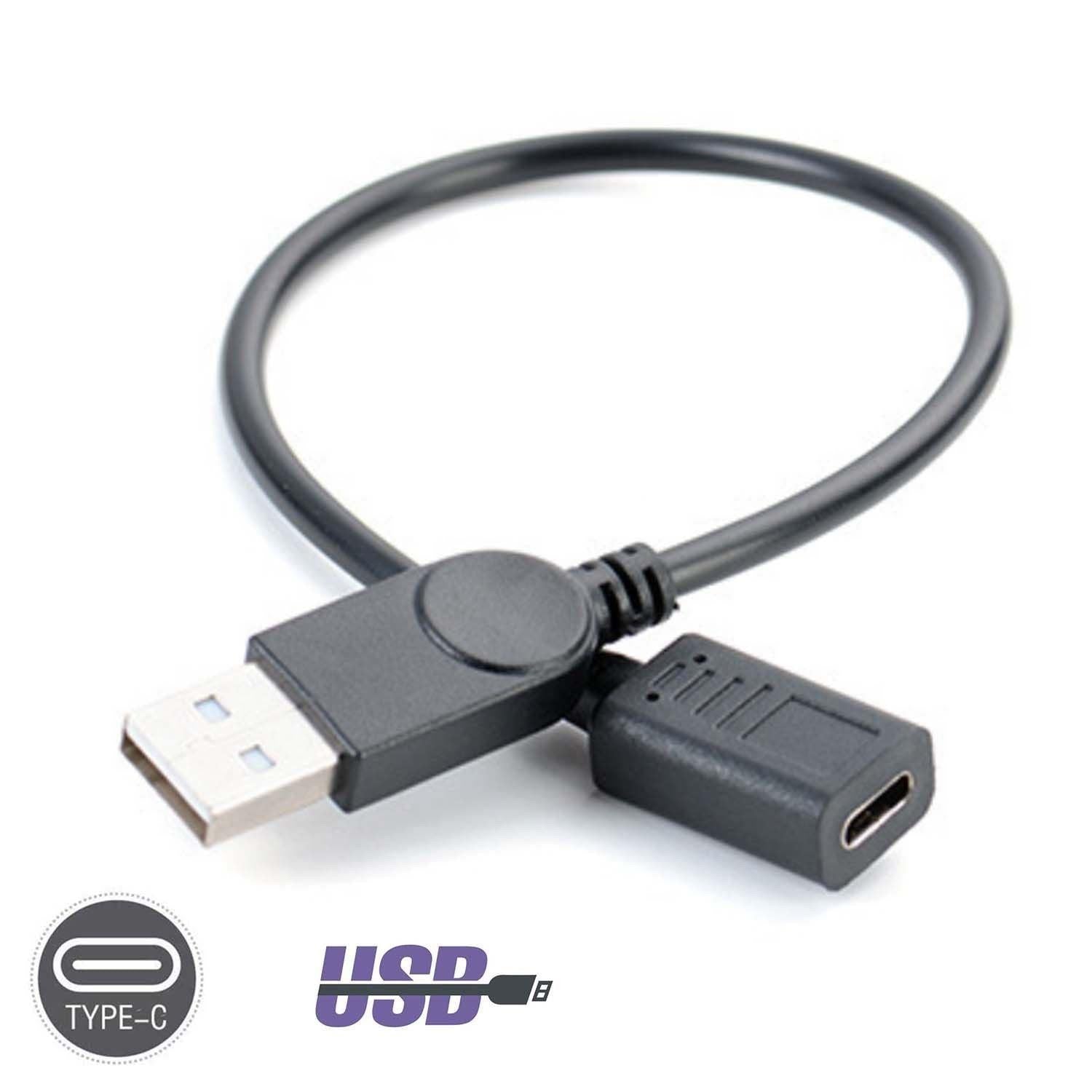 NÖRDIC USB 3.0 Mann til USB C Female Adapter 15cm 5Gbps Dataoverføringshastighet