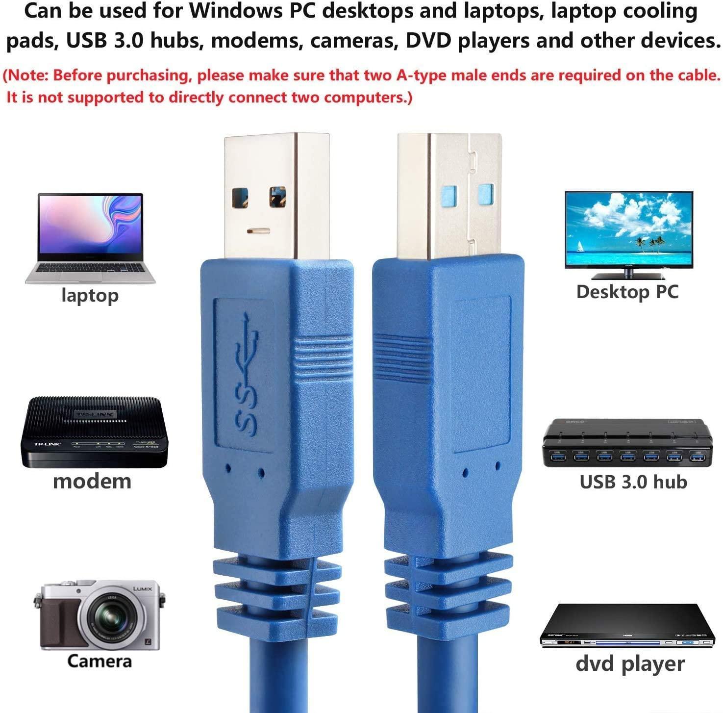 NÖRDIC USB3.1 Kabel Type En mann til å skrive en mann 5Gbps 3M USB3.0